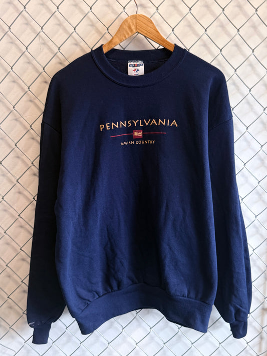 Vintage 90's Pennsylvania Amish Country Crewneck Sweater Size Large