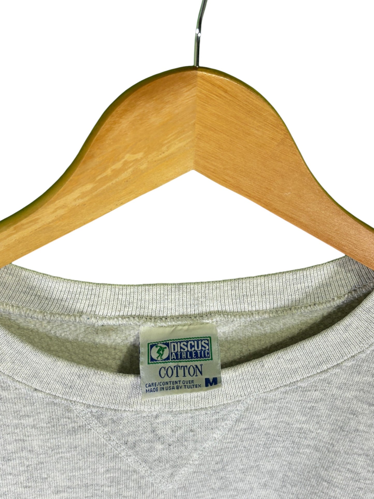 Vintage 90's Discus Athletic Grey Blank Crewneck Sweater Size Medium