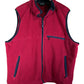 Vintage 90's Eddie Bauer Made in USA Red Fleece Vest Size Large