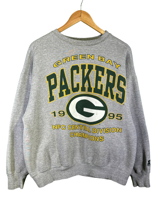Vintage 1995 Starter Green Bay Packers Crewneck Sweater Size Large