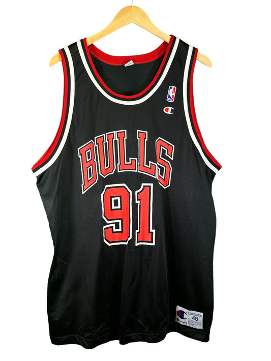 Vintage 90's Champion Dennis Rodman Chicago Bulls Jersey Size XL