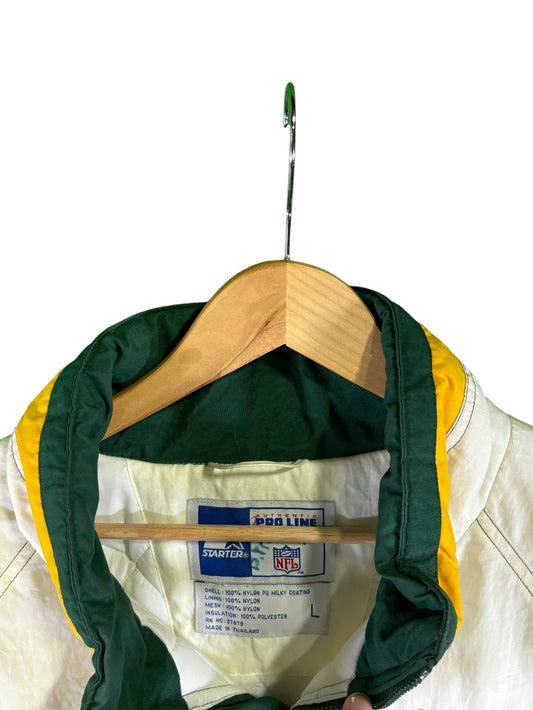 Vintage 90's Starter Green Bay Packers Big Puffer Jacket Size Large