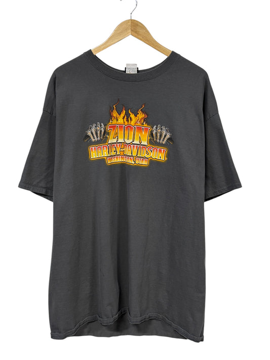 Harley Davidson Zion Utah Biker Graphic Tee Size XXL