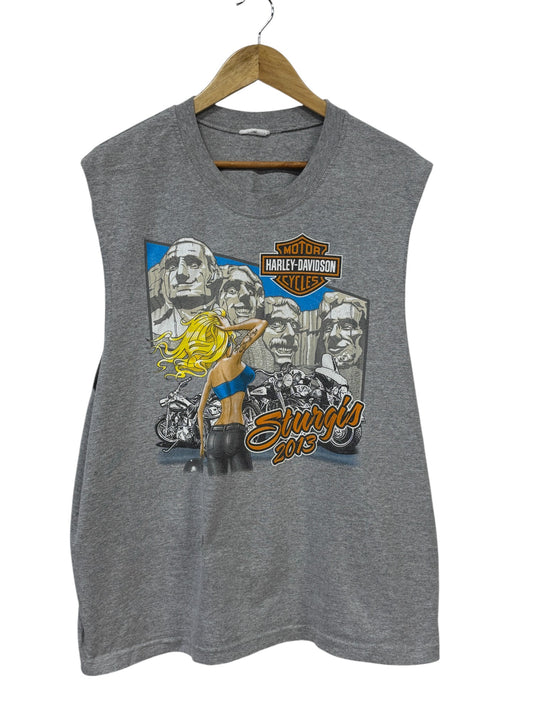 Harley Davidson Sturgis Biker Rally Cutoff Tee Size XL