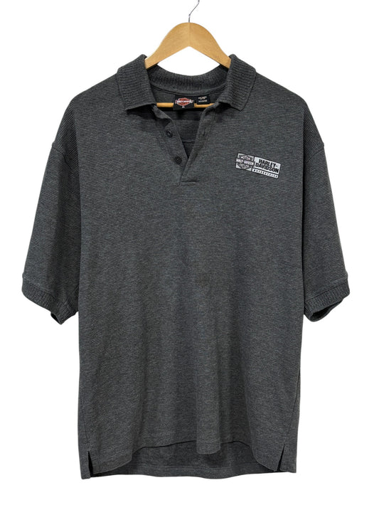Harley Davidson Motorcycles Grey Polo Shirt Size XL
