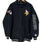 Vintage 90's Starter Minnesota Vikings Black Arm Logo Puffer Jacket Size XL