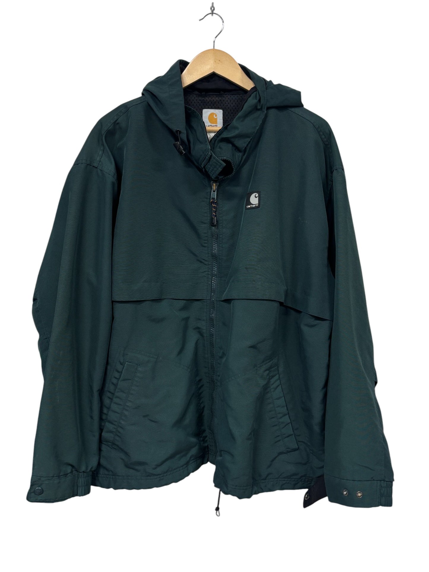 Vintage Carhartt Green Shell Rain Jacket Size XL