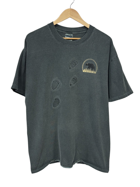 Vintage Idaho Overdyed Grizzly Bear Nature Graphic Tee Size XL
