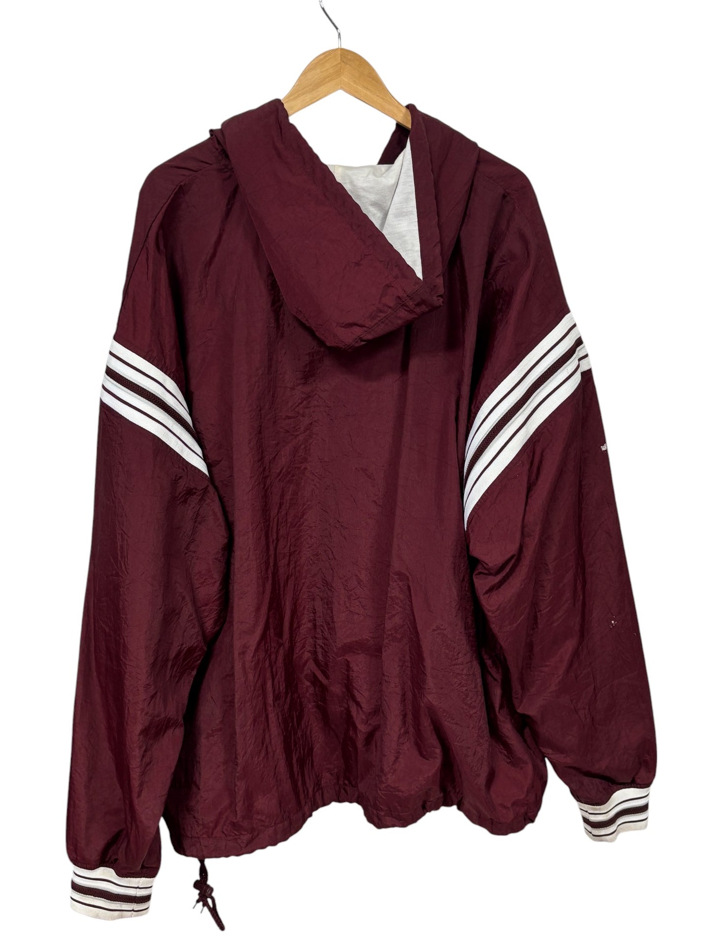 Vintage 90's Montana Grizzlies Quarter Zip Windbreaker Jacket Size XXL