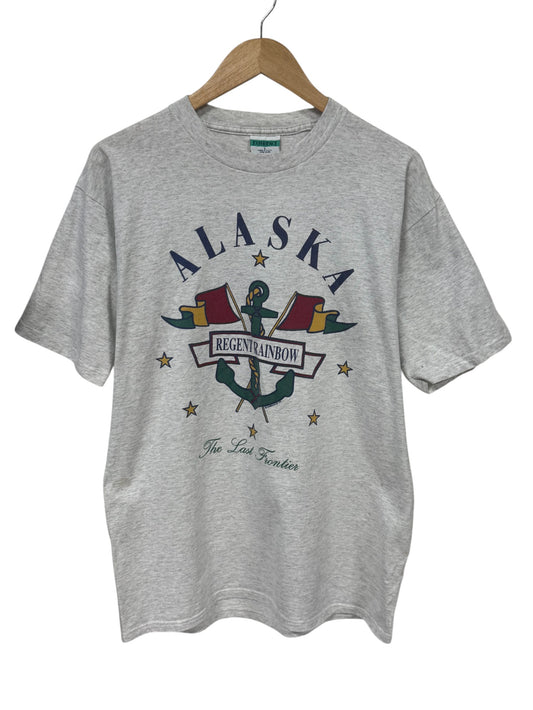 Vintage 90's Alaska The Last Frontier Graphic Tee Size Large