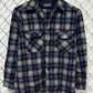 Vintage Pendleton Blue Wool Board Shirt Size Medium