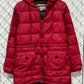 Vintage Eddie Bauer Women's Goose Down Red Parka Jacket Size Medium