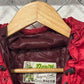 Vintage Eddie Bauer Women's Goose Down Red Parka Jacket Size Medium