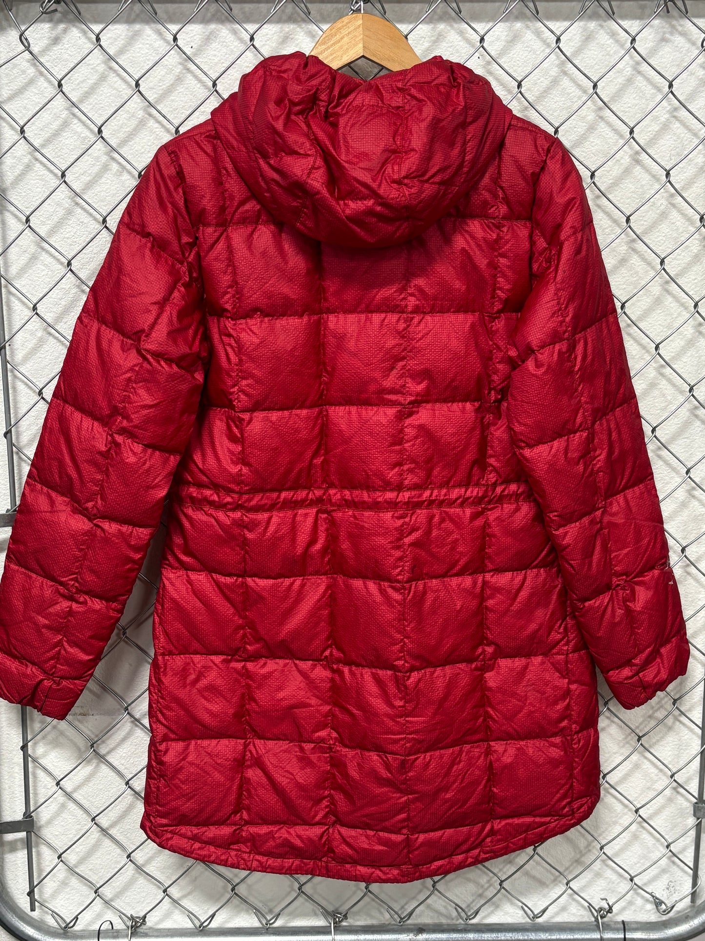 Vintage Eddie Bauer Women's Goose Down Red Parka Jacket Size Medium