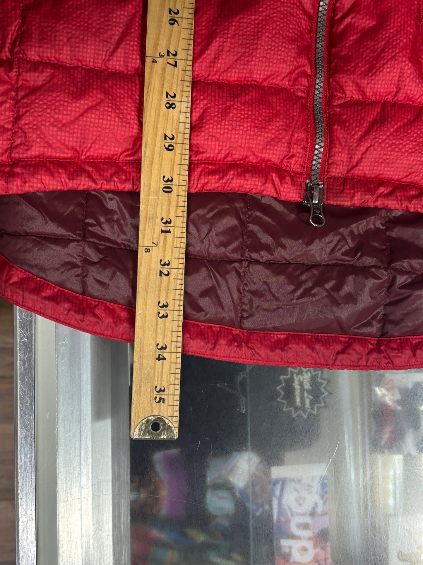 Vintage Eddie Bauer Women's Goose Down Red Parka Jacket Size Medium