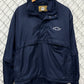 Vintage Chevrolet Logo Blue Windbreaker Jacket Size Medium