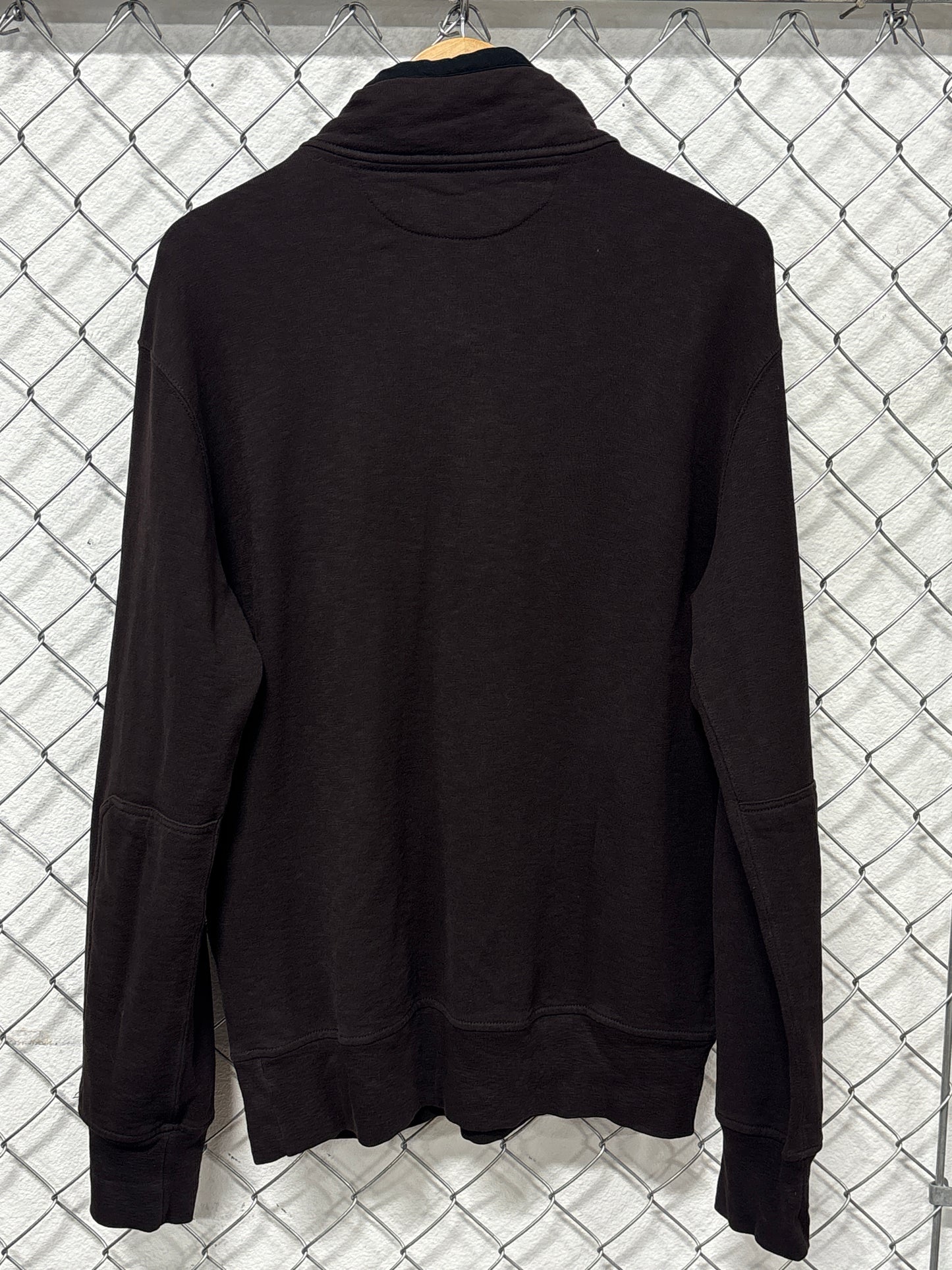 Vintage Polo Ralph Lauren Brown Snap Neck Sweater Size XL