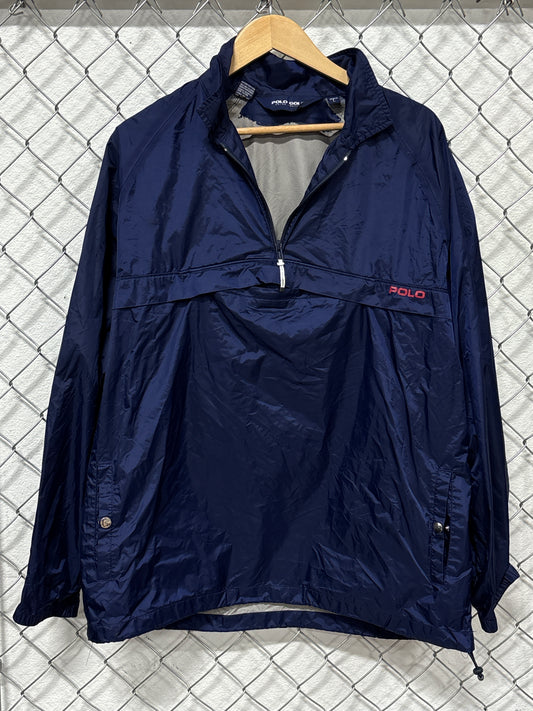 Polo Ralph Lauren Golf Blue Windbreaker Jacket Size Large