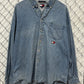 Vintage 90's Tommy Jeans Denim Blue Button Up Shirt Size XL