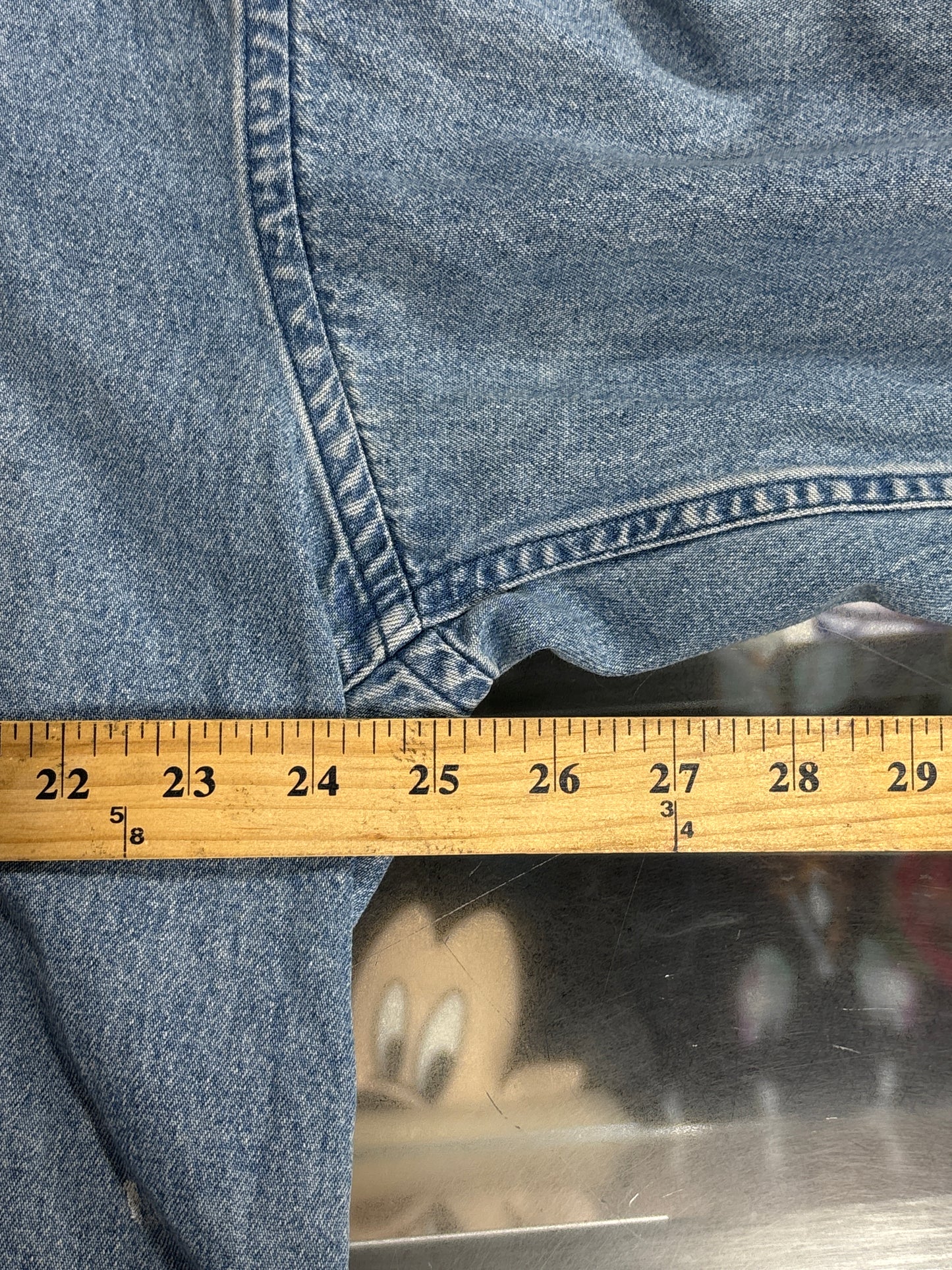 Vintage 90's Tommy Jeans Denim Blue Button Up Shirt Size XL