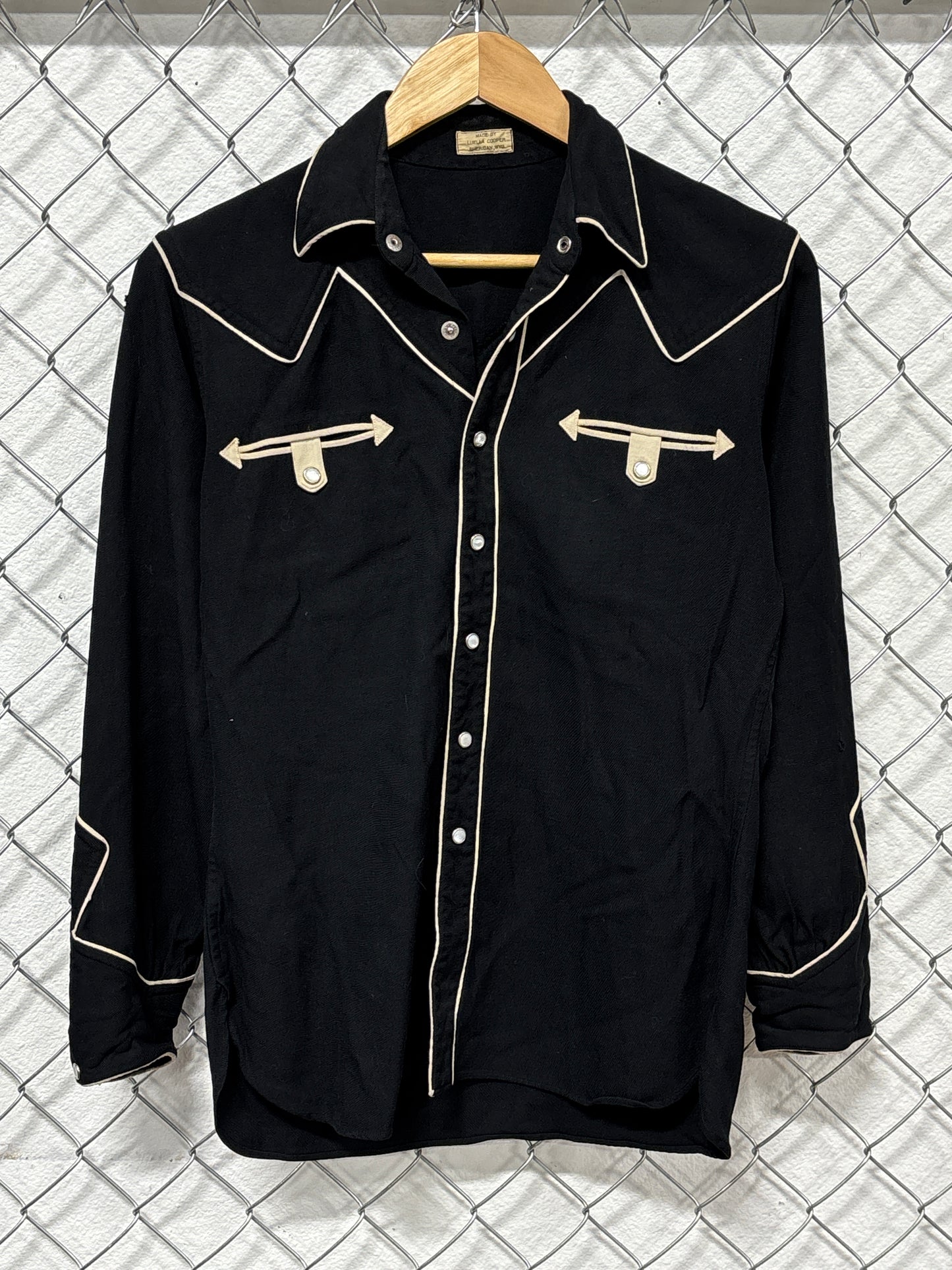 Vintage Luella Cooper Sheridan Wyoming Pearl Snap Western Shirt Size Medium