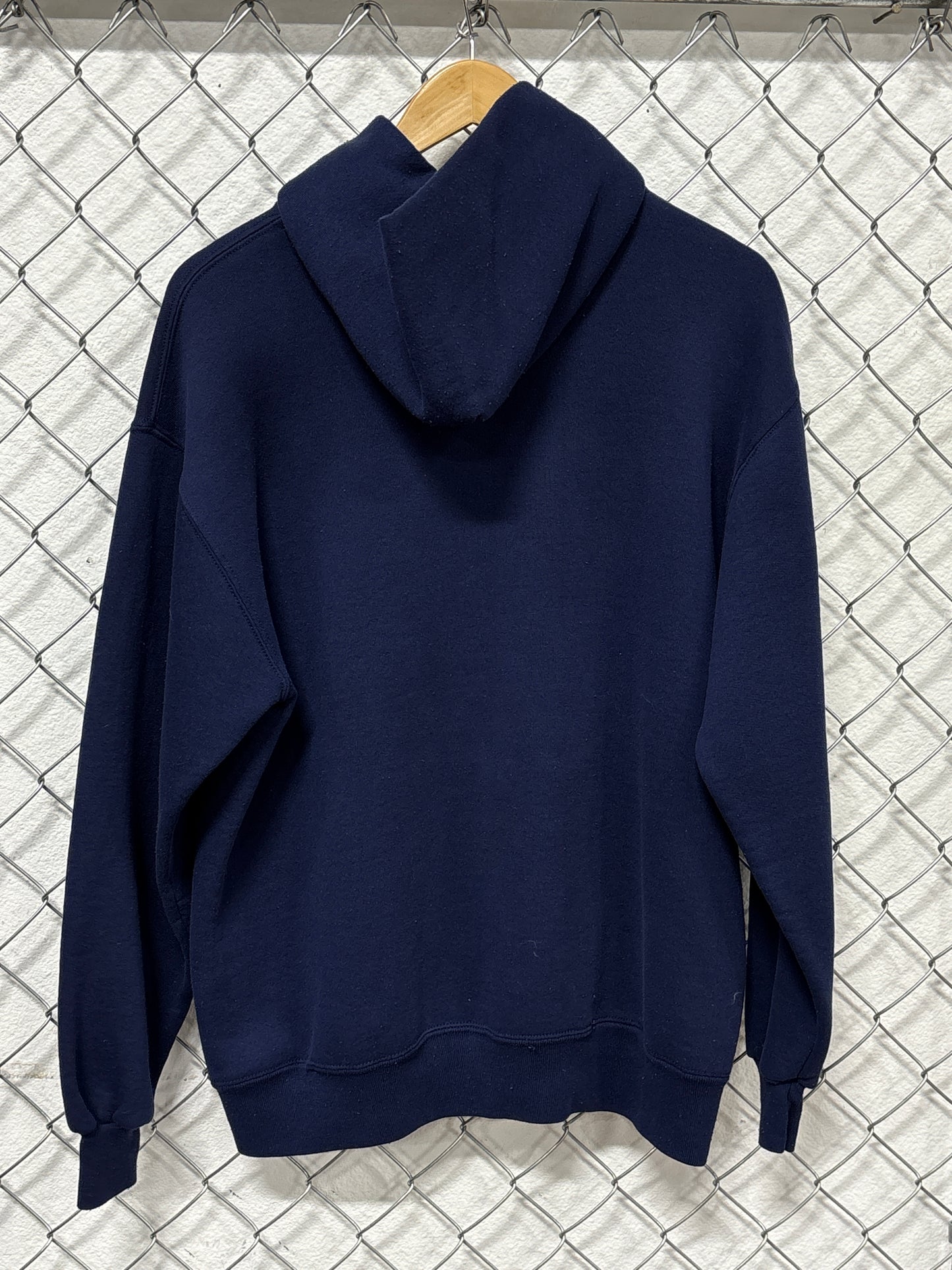 Vintage 90's United States Crest Navy Blue Hoodie Size XL