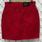 Vintage 90's Women's Steel Jeans Red Denim Skirt Size 28