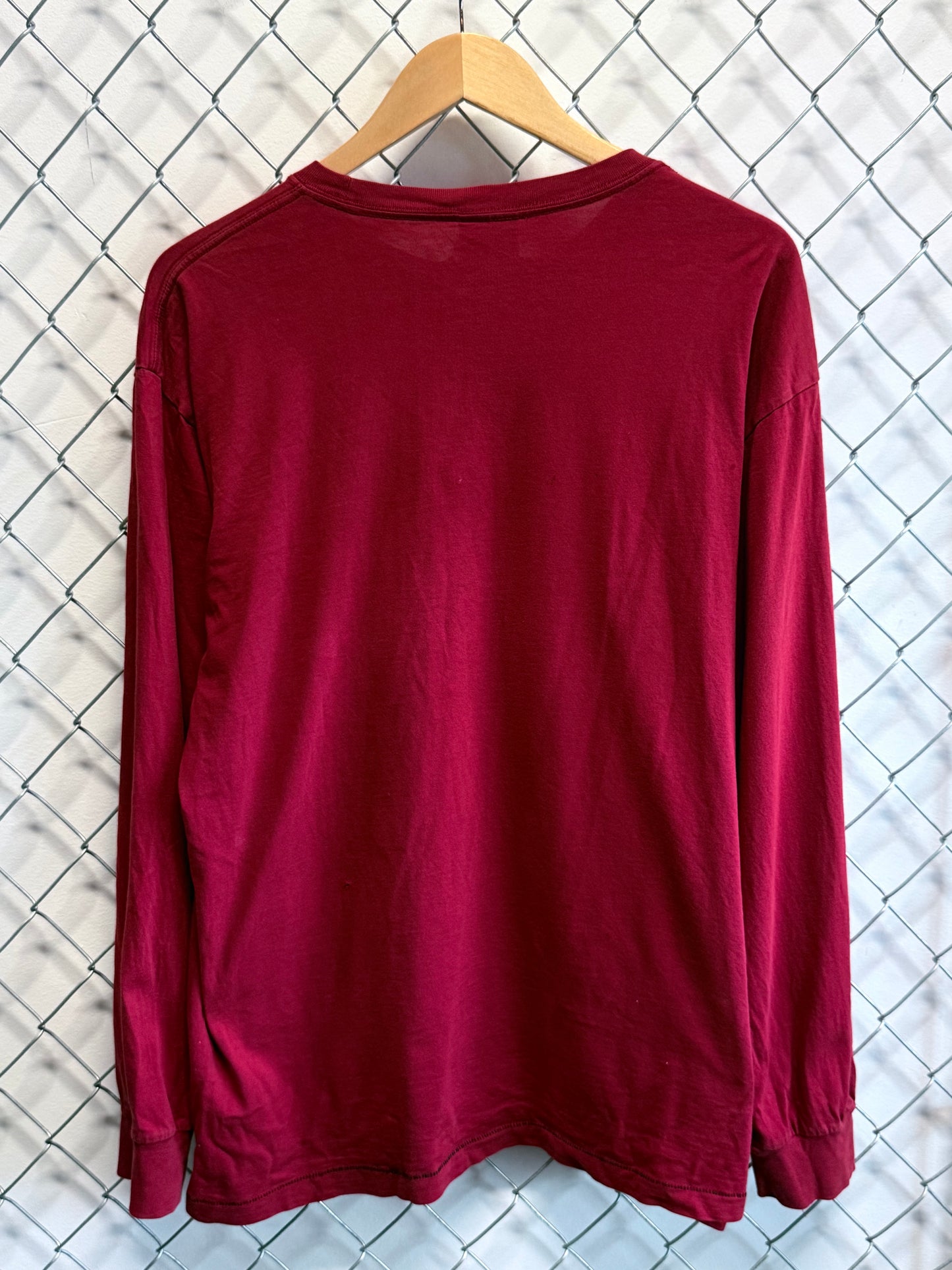 Nautica Sailing Spell Out Graphic Long Sleeve Shirt Size Medium