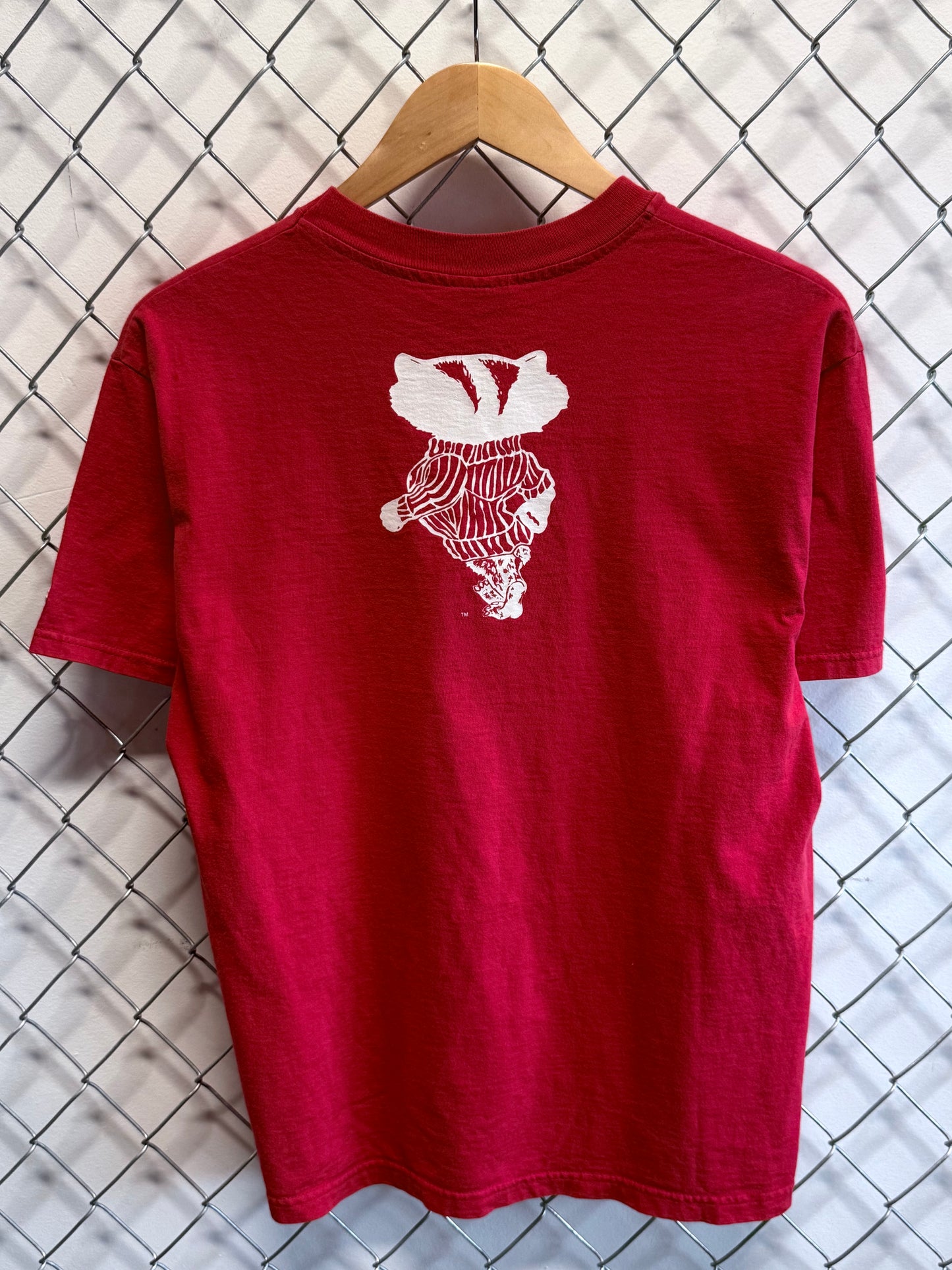 Vintage Wisconsin Badgers Collegiate Mascot Graphic Tee Size XL
