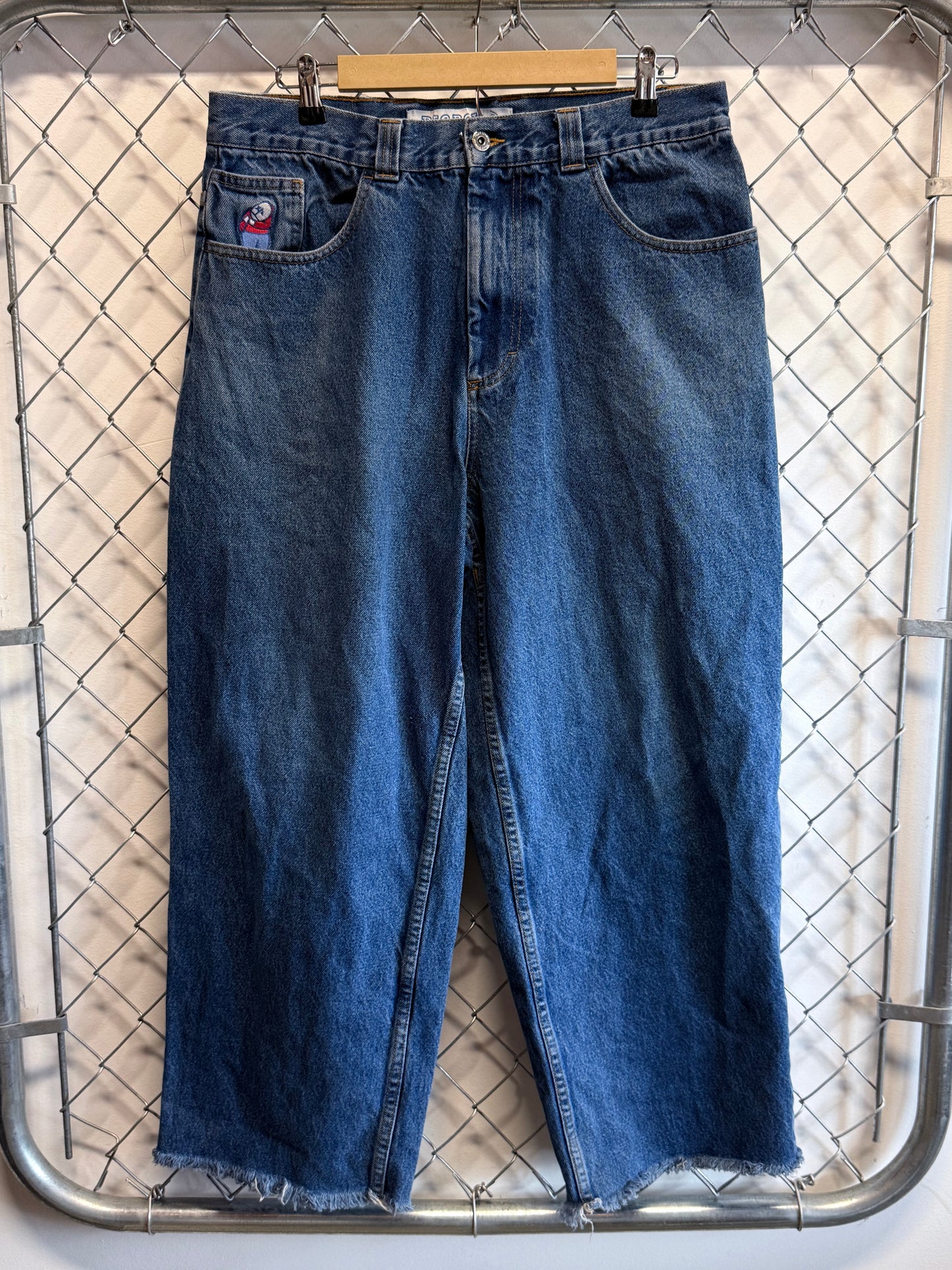 Vintage 90's Big Boy Wide Leg Baggy Skater Denim Jeans Size 35x26