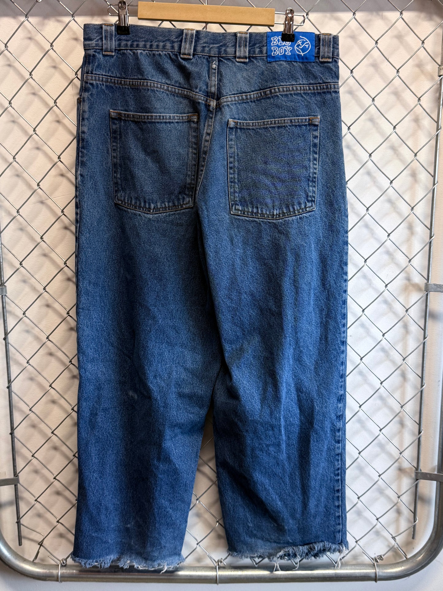 Vintage 90's Big Boy Wide Leg Baggy Skater Denim Jeans Size 35x26