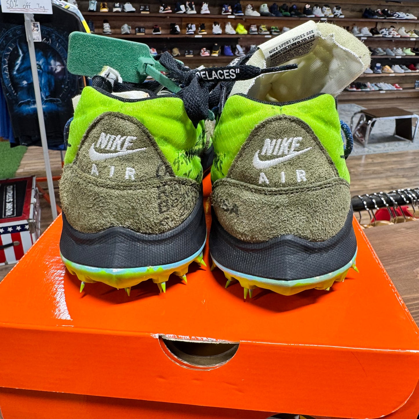 Nike Zoom Terra Kiger 5 'Off-White Electric Green' Size 12.5M