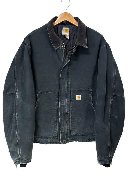 Vintage Carhartt J02 Black Arctic Faded Workwear Jacket Size 48 (L/XL)