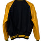 Vintage de Long Black Yellow Varsity Jacket W Size 42