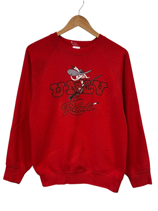 Vintage 80's UNLV Vegas Rebels Collegiate Crewneck Sweater Size Large