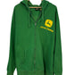 John Deere Classic Green Logo Zip Up Hoodie Size XXL