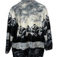 Vintage 90's Black Mountain Wolf Pack Fleece Zip Up Jacket Size Medium