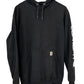 Carhartt Classic Black Pullover Hoodie Size Medium
