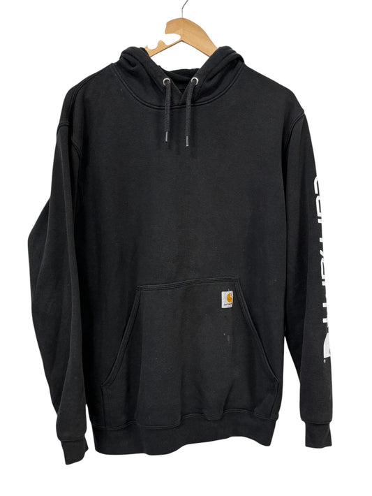 Carhartt Classic Black Pullover Hoodie Size Medium