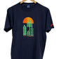 Vintage 1983 Nike Blue Tag Lilac Bloomsday Marathon Graphic Tee Size Medium