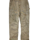 Vintage Carhartt Distressed Brown Double Knee Carpenter Pants Size 36x34