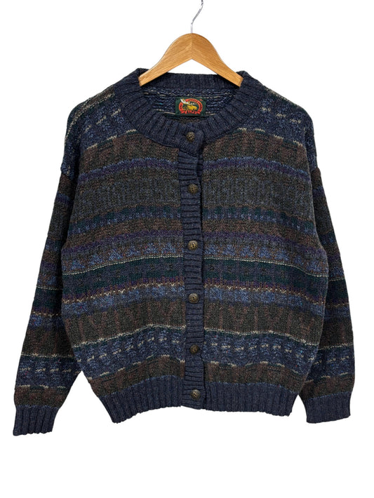 Vintage Alps Womens Knit Button Up Sweater Size XL
