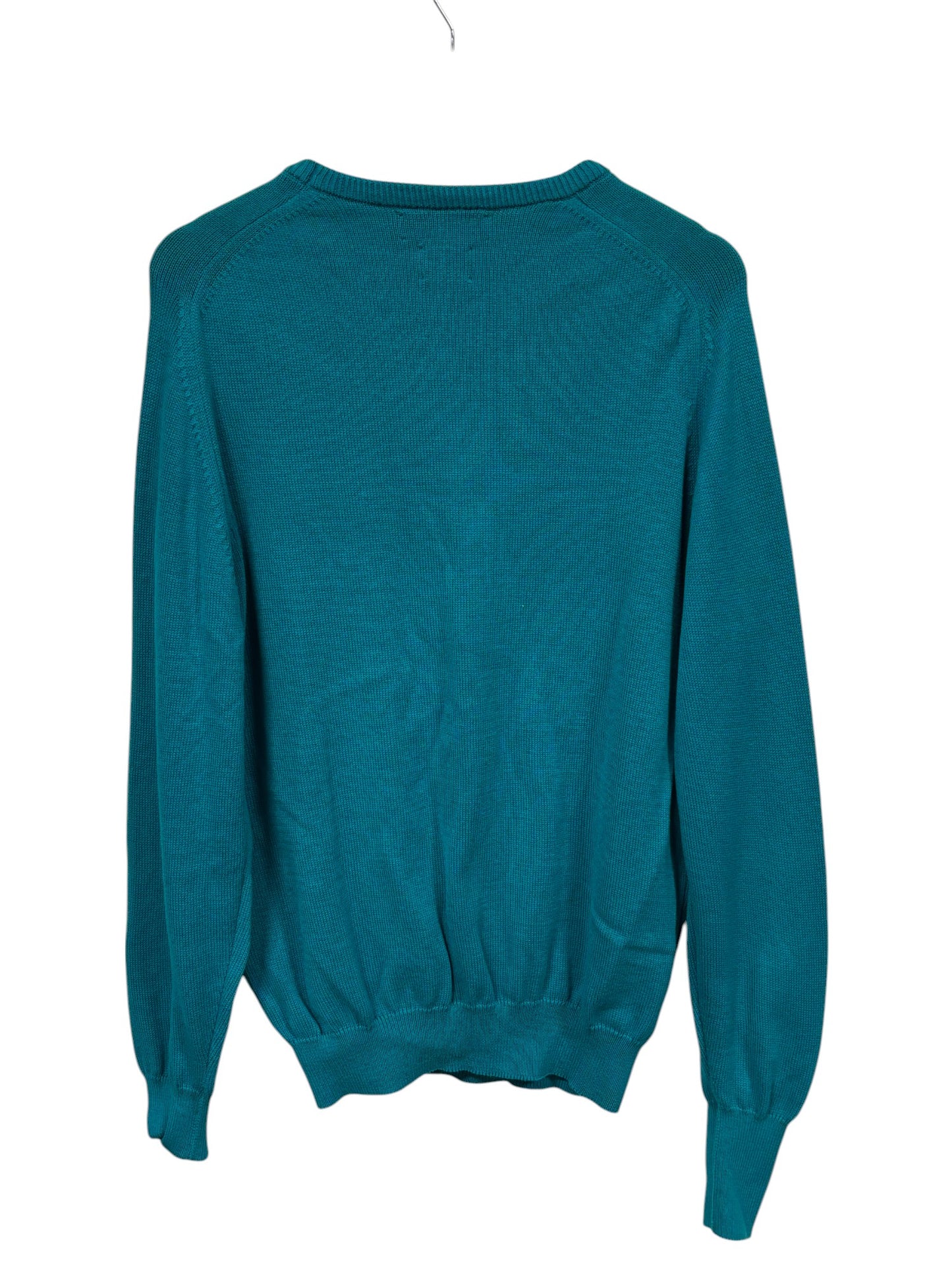 Vintage 90's Sea Island Cotton Knit Blue Sweater Size Large