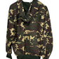 Vintage 90's Thermal Lined Woodland Camo Zip Up Hoodie Size Large