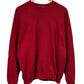 Vintage 90's Fruit of the Loom Red Blank Crewneck Sweater Size XL