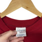 Vintage 90's Fruit of the Loom Red Blank Crewneck Sweater Size XL