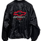 Vintage Chevrolet Racing Black Bomber Jacket Size XL