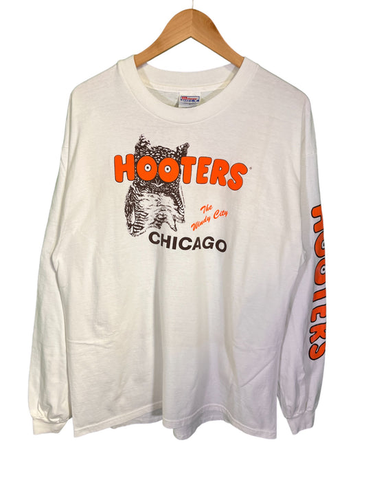 Vintage 00's Hooters Chicago Graphic Long Sleeve Size XL
