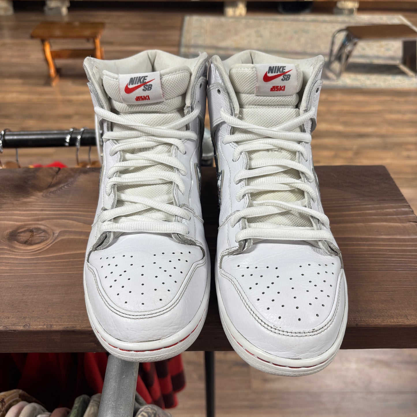 Nike SB Dunk High 'Oski Great White' Size 10