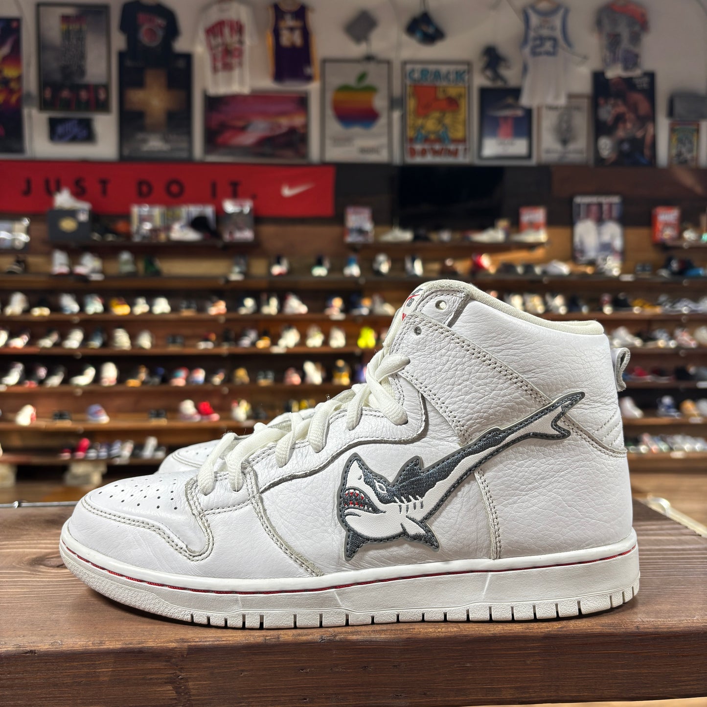 Nike SB Dunk High 'Oski Great White' Size 10